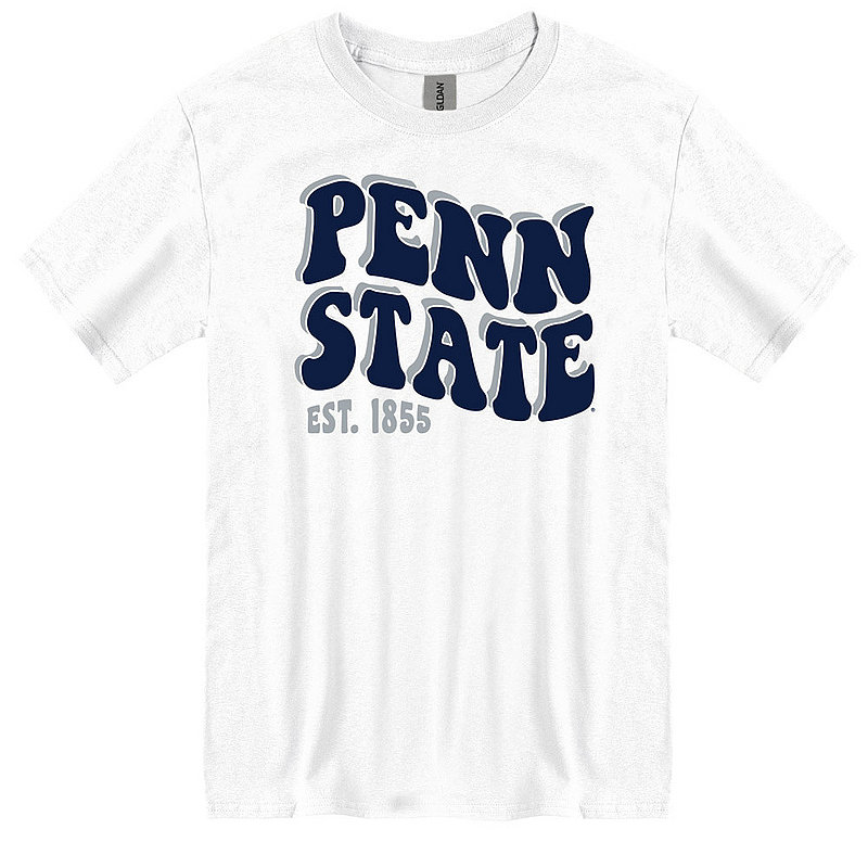 Penn State Wave Warp T-Shirt White Nittany Lions (PSU) 