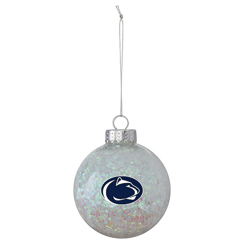 Penn State White Glitz Shatterproof Ball Ornament Nittany Lions (PSU) 