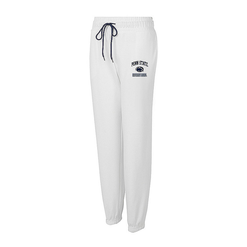 Penn State Women's Embroidered White Sweatpants Nittany Lions (PSU) 