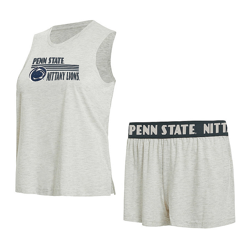 Penn State Women's Oatmeal Tank and Short Set Nittany Lions (PSU) 