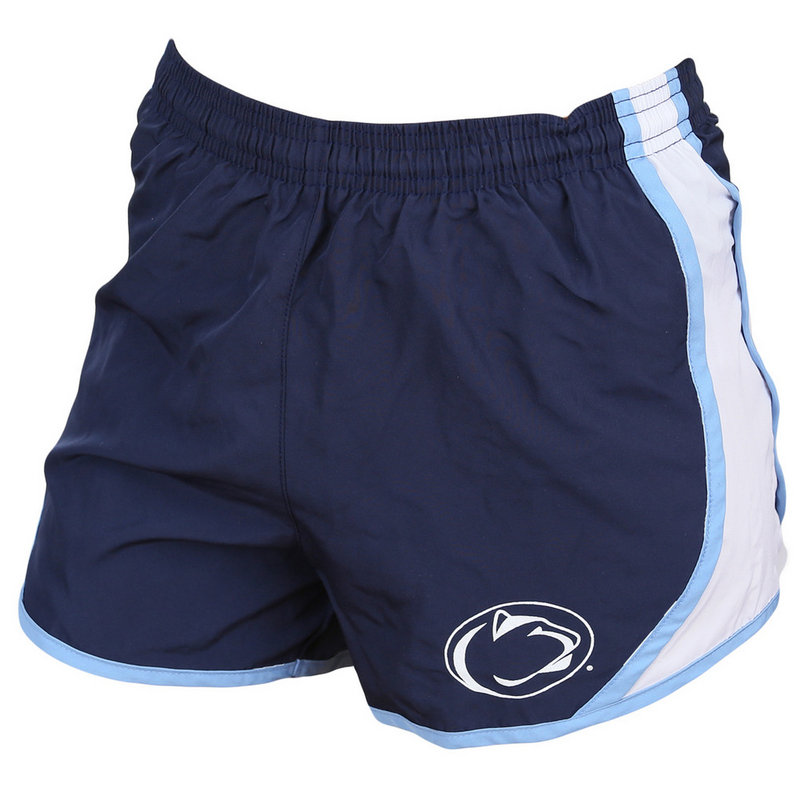 Penn State Women's Shorts Navy And Light Blue