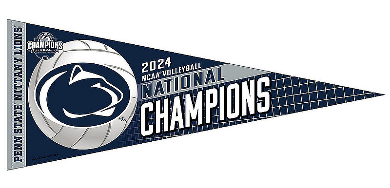 Penn State Women's Volleyball 2024 National Champs Pennant Nittany Lions (PSU) 
