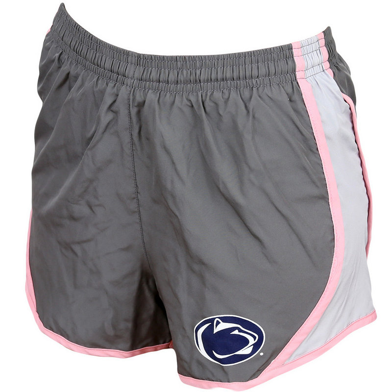 Penn State Womens Velocity Shorts Pink And Gray
