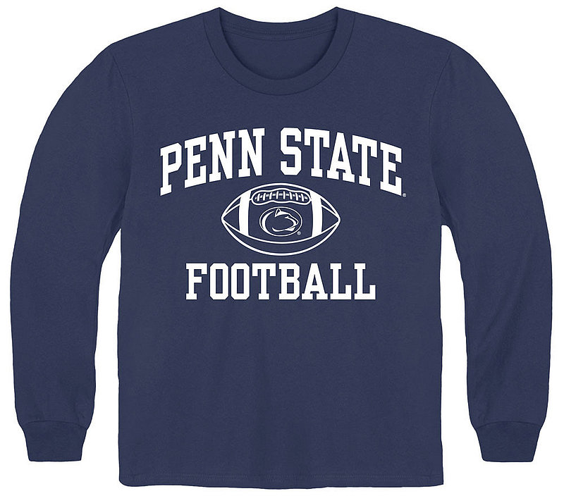 Penn State Youth Football Long Sleeve Tee Navy Nittany Lions (PSU) 