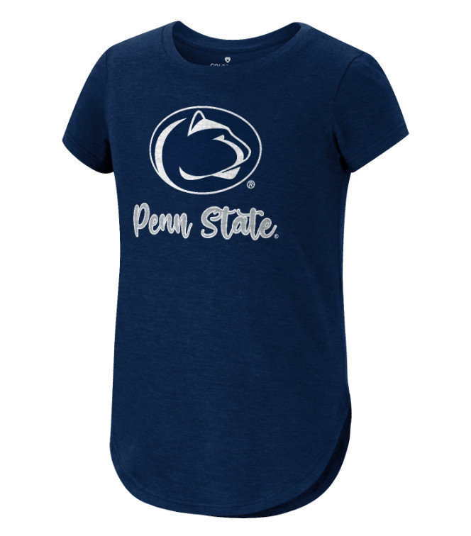 Penn State Youth Girls Navy Short Sleeve T-Shirt Nittany Lions (PSU) 