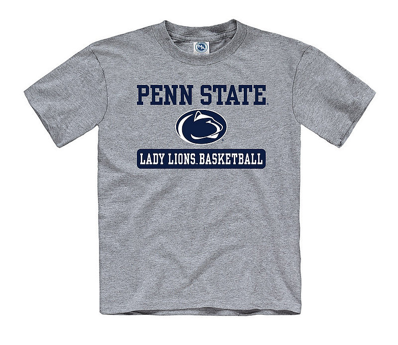 Penn State Youth Lady Lions Basketball T-Shirt Grey 