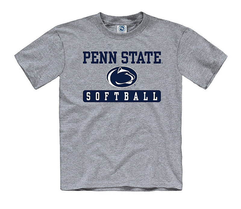 Penn State Youth Softball T-Shirt Grey 