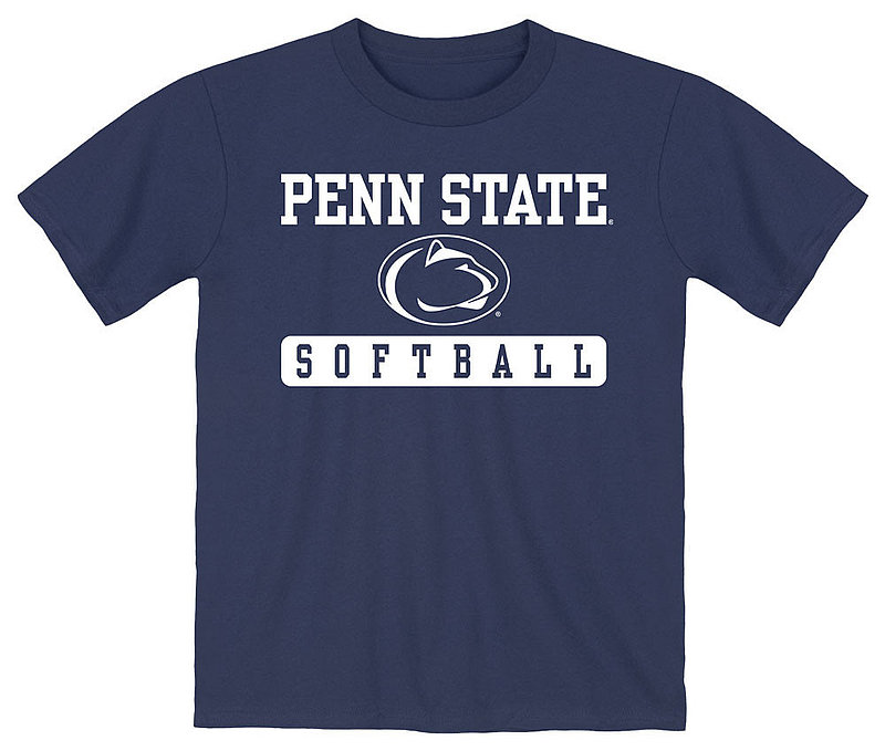 Penn State Youth Softball T-Shirt Navy  