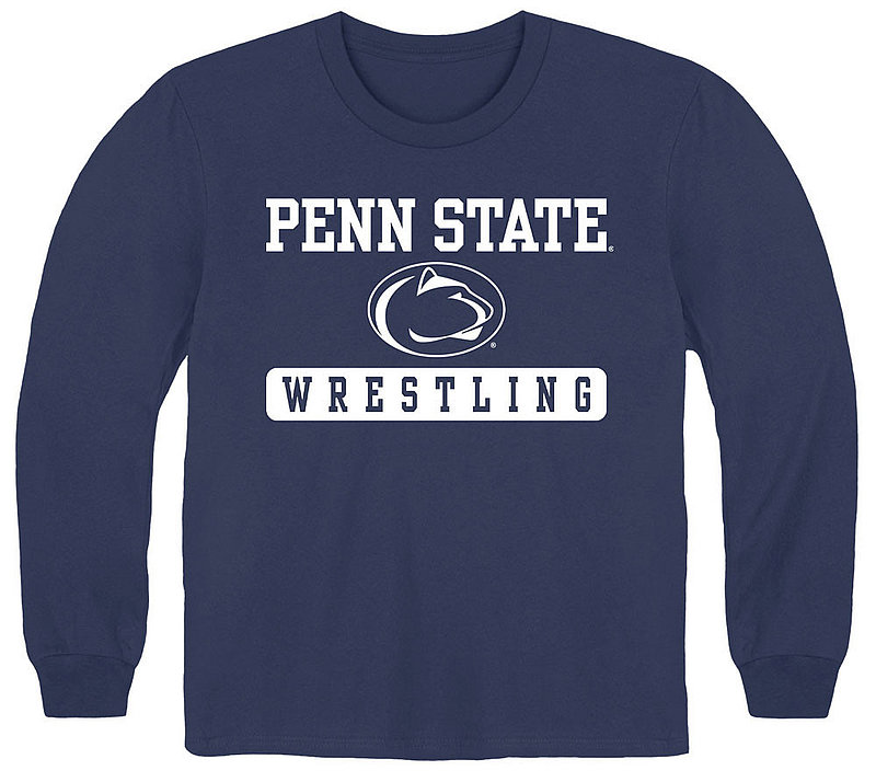 Penn State Youth Wrestling Long Sleeve T-Shirt Navy  