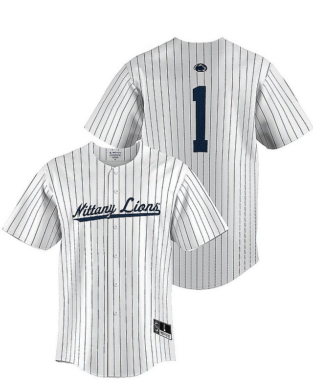 ProSphere Penn State Nittany Lions White Baseball Pinstripe Jersey Nittany Lions (PSU) (ProSphere )