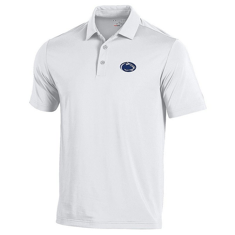 Penn State Nittany Lions Under Armour White Performance Polo 