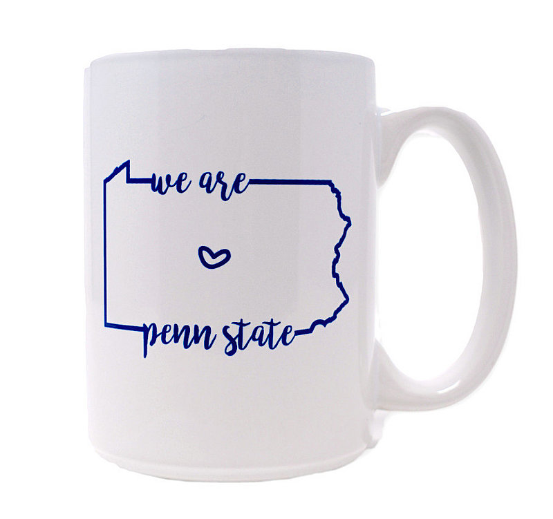 We Are Penn State Heart Mug White