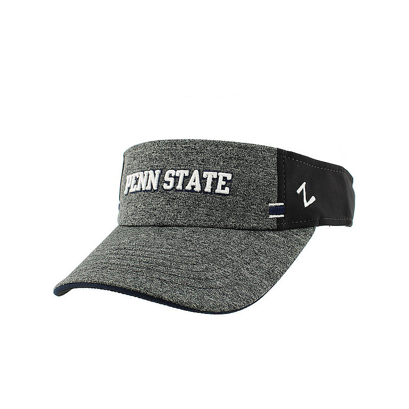 Penn State 3D Embroidered Performance Charcoal Visor 