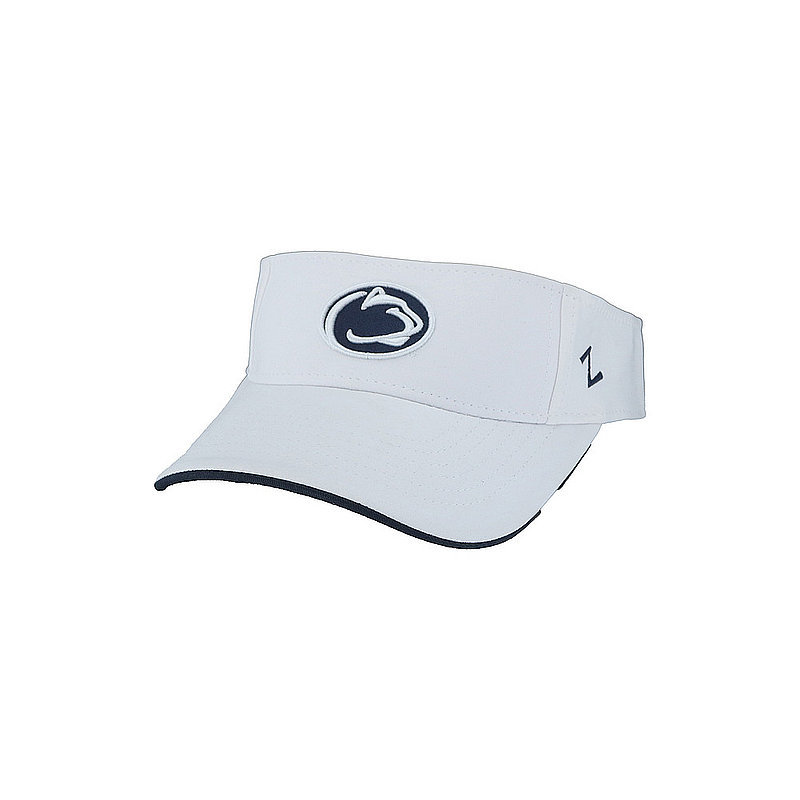 Penn State Embroidered White Performance HyperCool Visor 