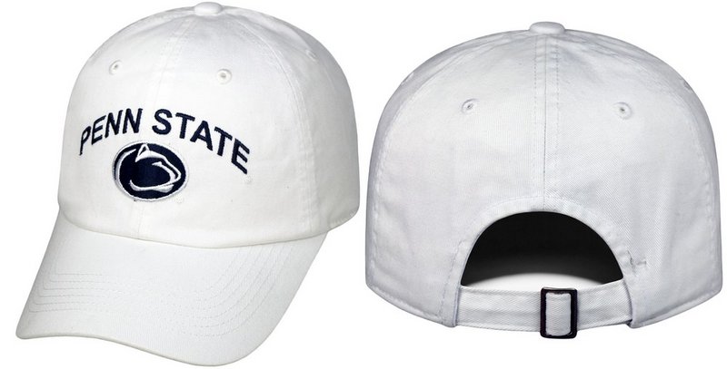 Penn State Hat White Arching Over Relaxed Fit