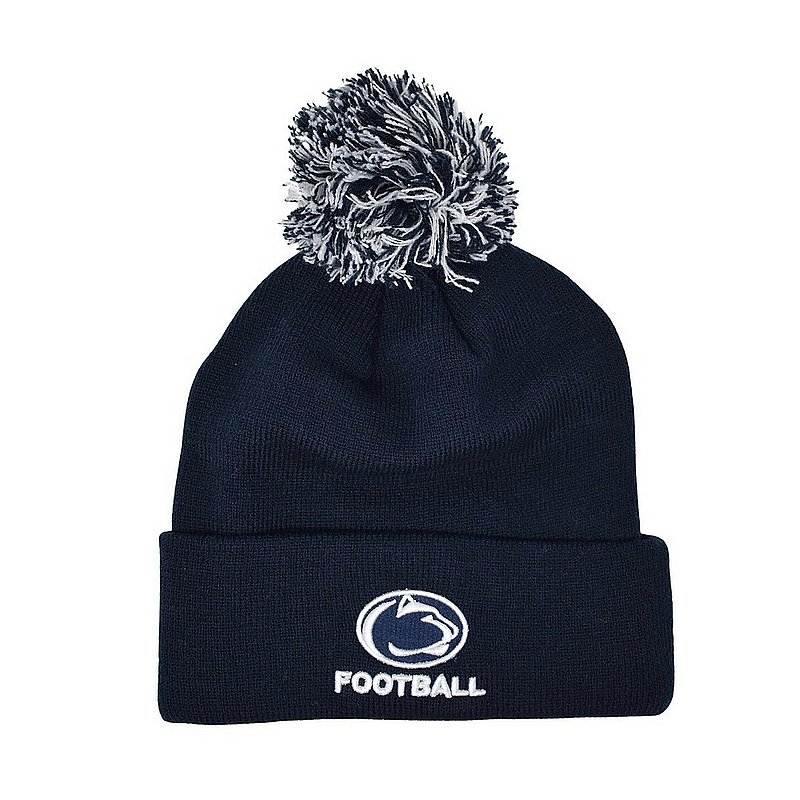 Penn State Nittany Lions Football Pom Knit Hat