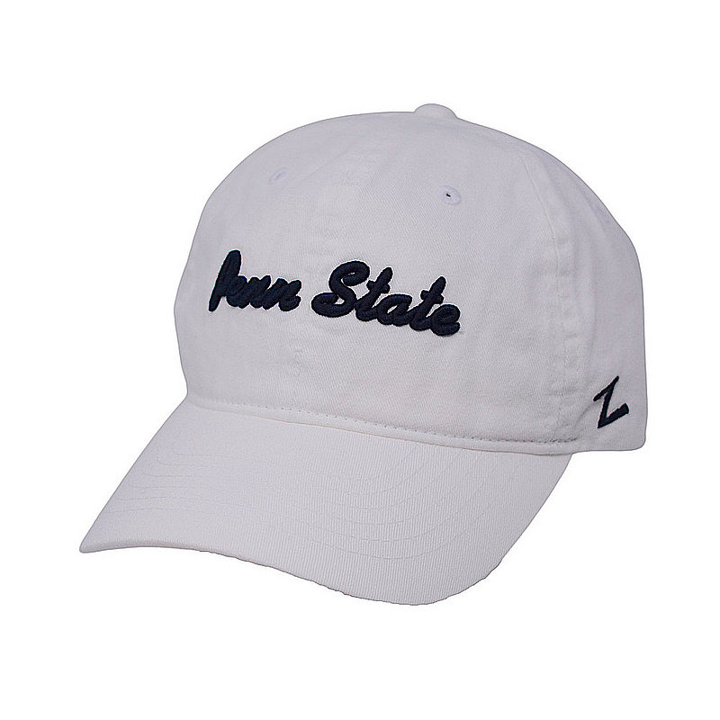 Penn State Women's Italic Script White Adjustable Hat