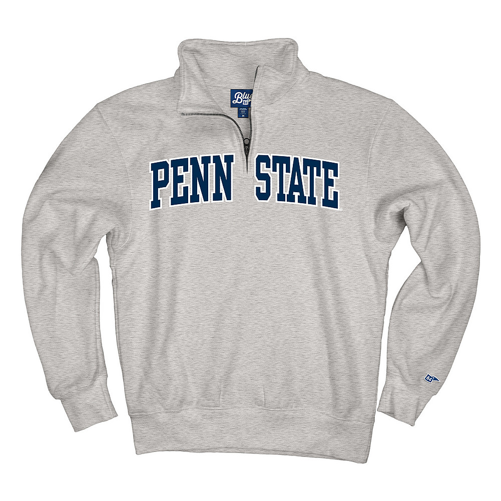 Penn State Classic Quarter Zip Sweatshirt Arching Heather Grey Nittany  Lions (PSU)