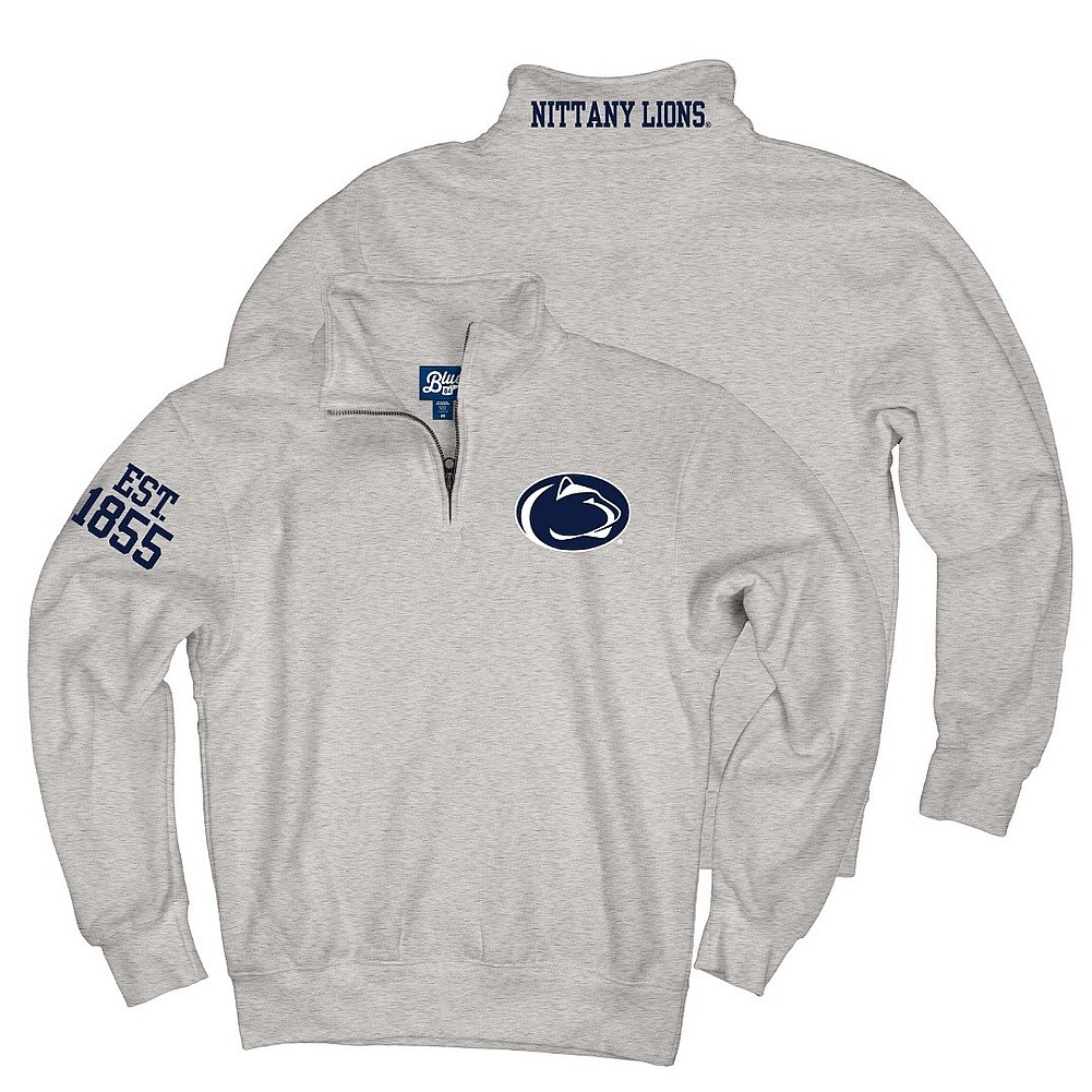 Penn State Grey Embroidered Quarter Zip Nittany Lions (PSU)
