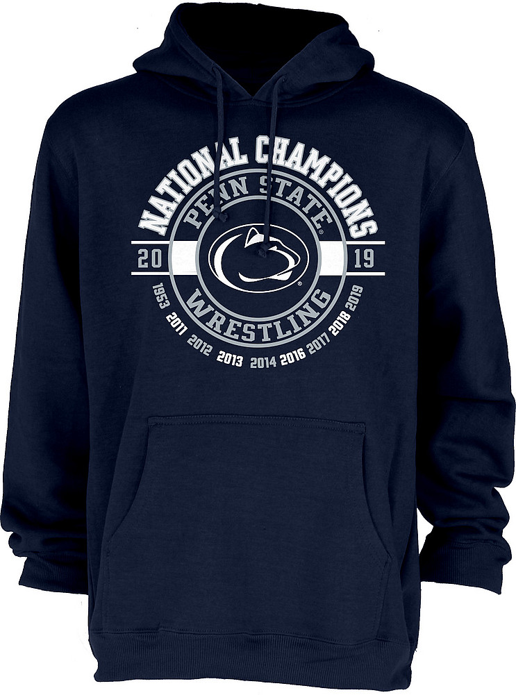 Penn State Wrestling 2019 National Champs Legacy Hooded Sweatshirt ...