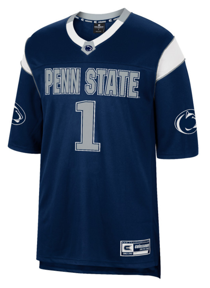 Penn State Colosseum Hockey Jersey in Navy/White