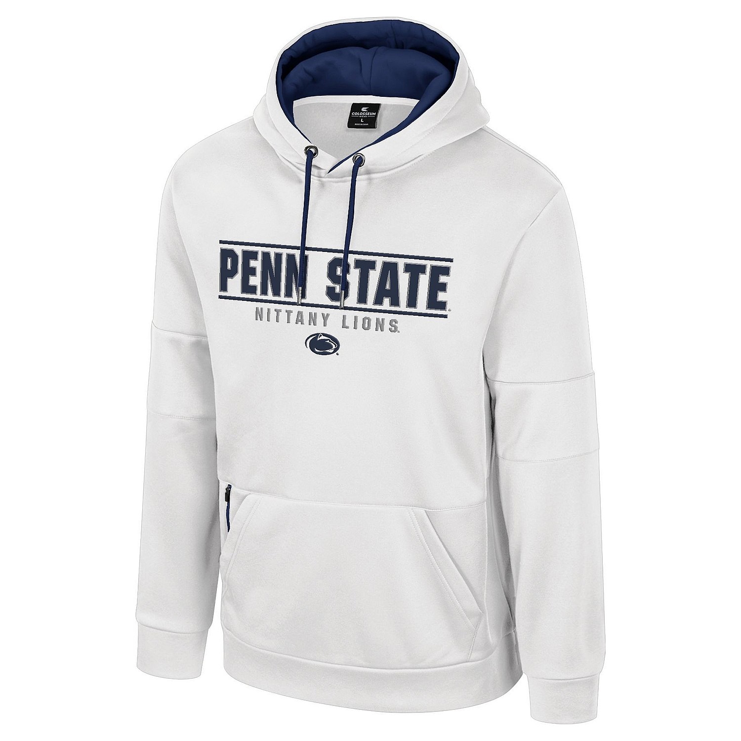 Penn State Nittany Lions White Performance Game Time Hooded Sweatshirt ...