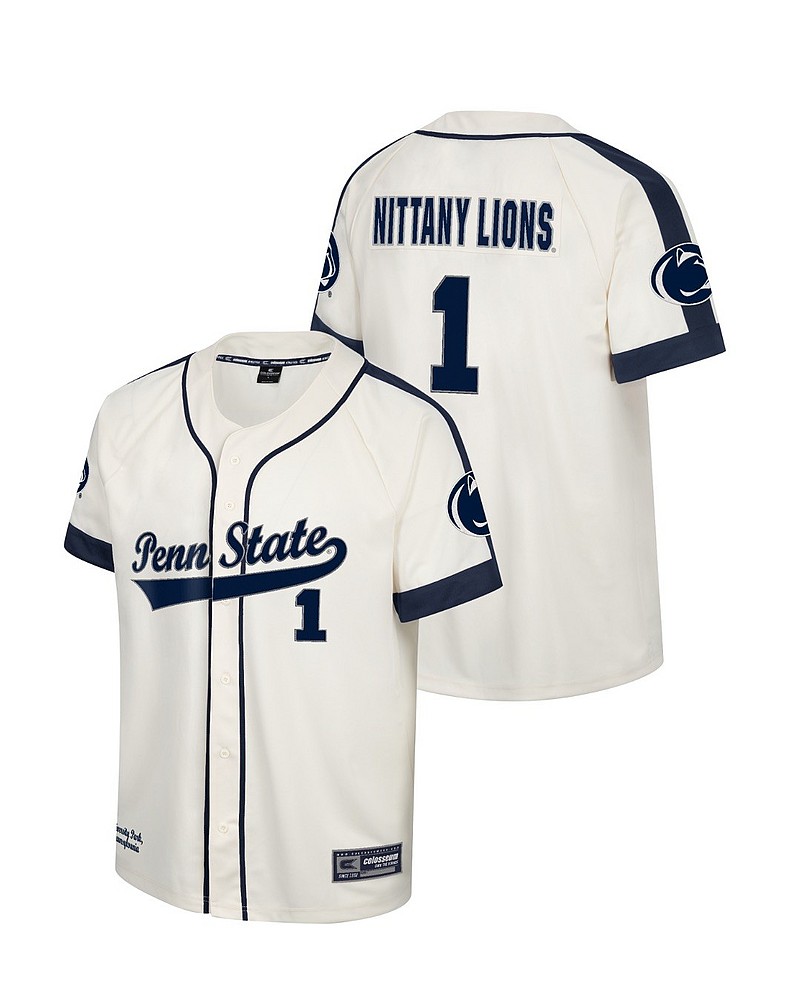 Afsnit Anerkendelse Sjældent Penn State Vintage Style Baseball Jersey Nittany Lions (PSU)