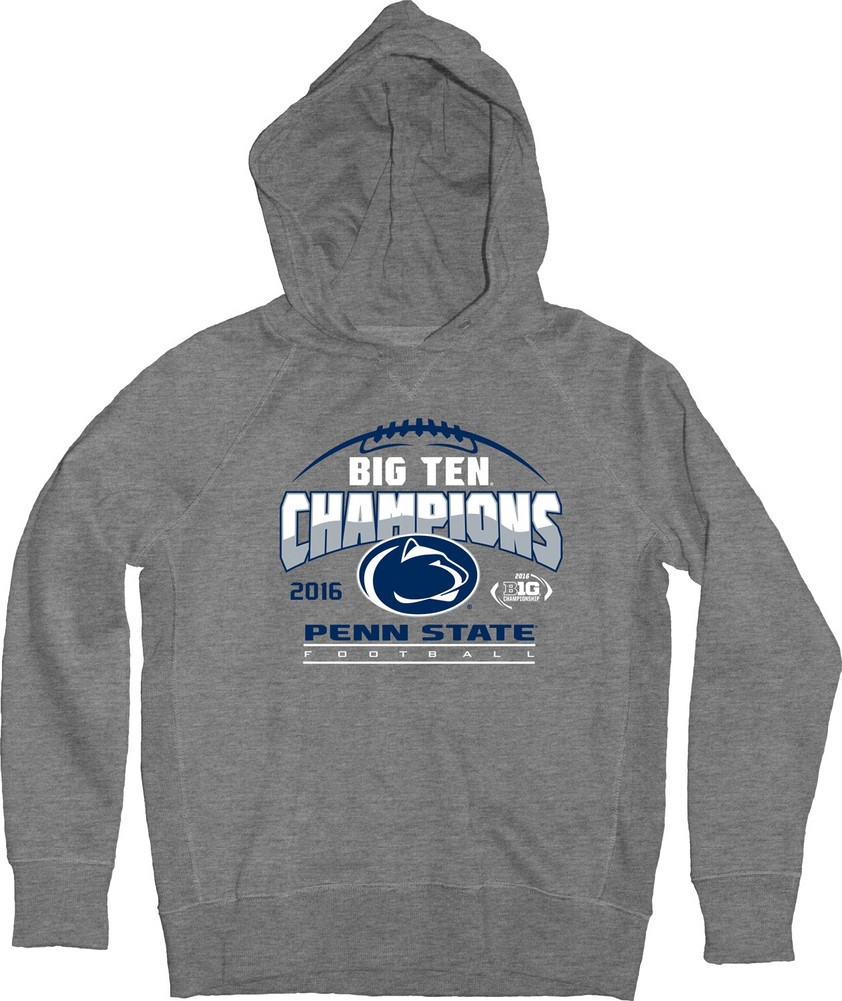 Penn State Football Big Ten Champs Youth Hooded Sweatshirt Gray 2016 ...