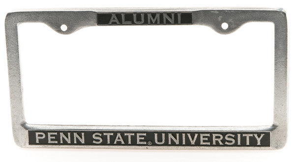 Penn State Nittany Lions Alumni On White License Plate Frame