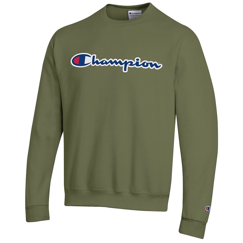 Penn State Champion Powerblend Crewneck Sweatshirt Olive Green Nittany ...