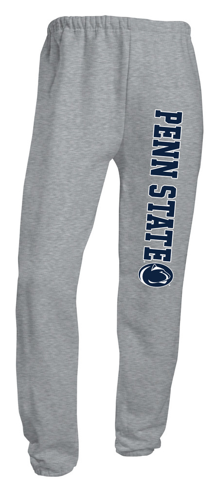 Penn State Closed Bottom Sweatpants Grey Nittany Lions (PSU)