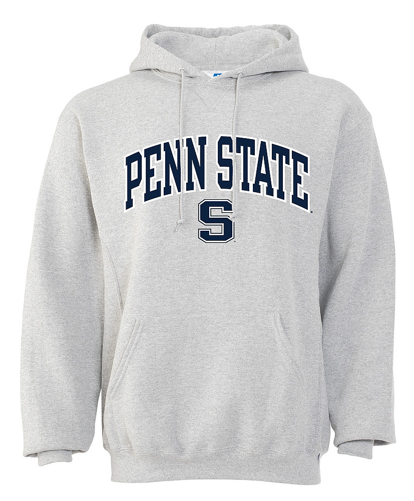 Penn State Embroidered Arching Over S Ash Hooded Sweatshirt Nittany ...