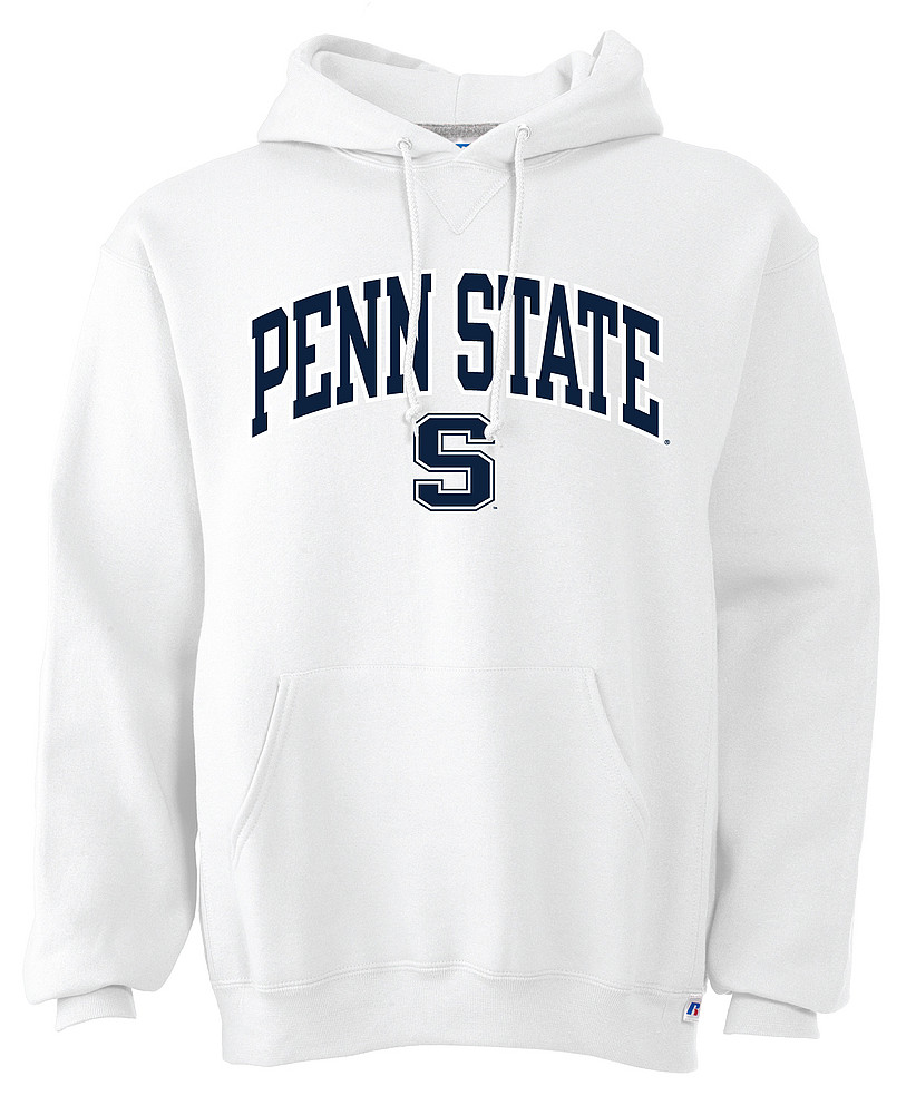 Penn State Embroidered Arching Over S White Hooded Sweatshirt Nittany ...