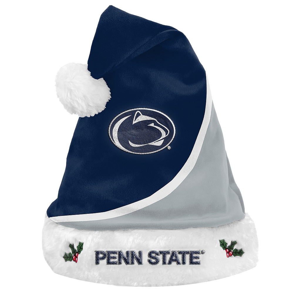 Penn State Embroidered Holiday Colorblock Santa Hat Nittany Lions