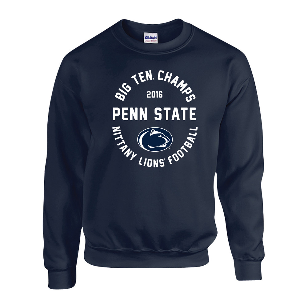 Penn State Football Big Ten Champs Crewneck Sweatshirt Navy 2016