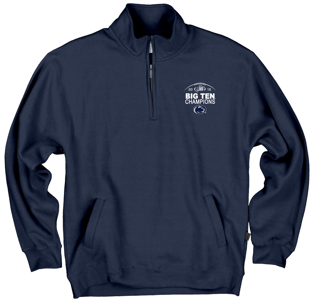 Penn State Football Big Ten Champs Quarter Zip Sweatshirt Navy 2016