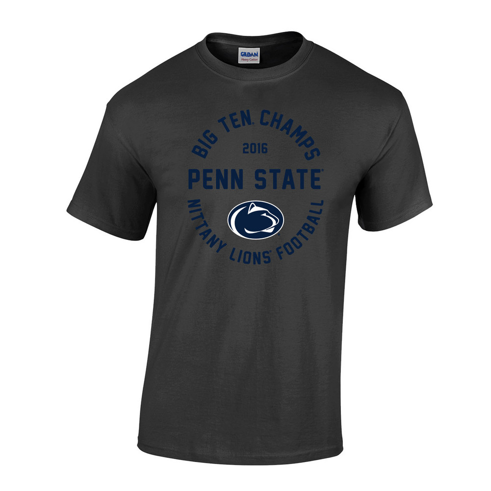 Penn State Football Big Ten Champs Tshirt Charcoal 2016 Nittany Lions ...