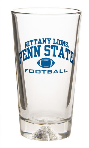 Penn State Football Glass 16 oz. Laser Etched Bottom Nittany Lions (PSU ...