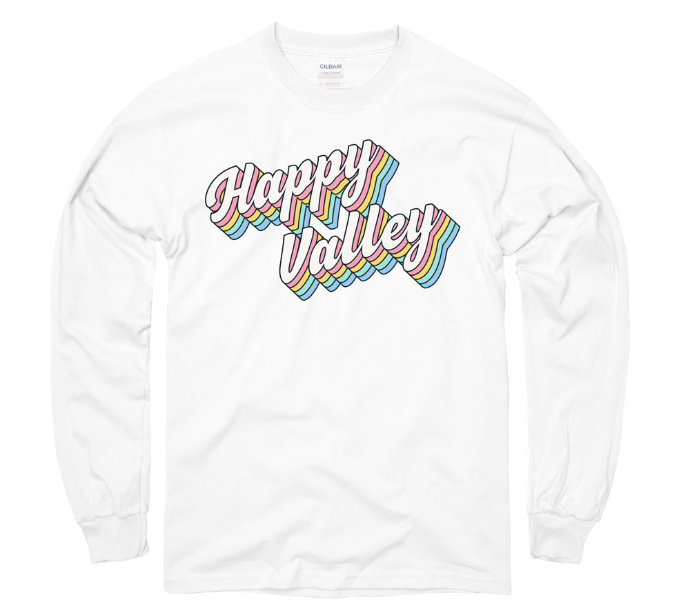 rainbow happy sweatshirt
