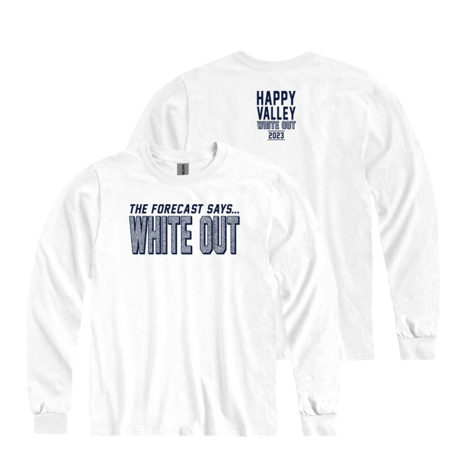 Penn State Happy Valley White Out 2023 Long Sleeve T Shirt Nittany