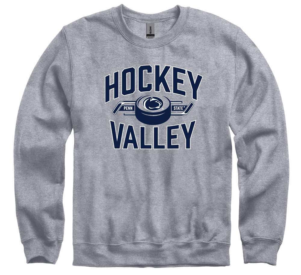 Penn State Hockey Valley Crewneck Sweatshirt Grey Nittany Lions (PSU)