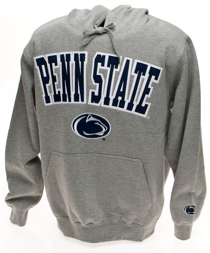 Penn State Hooded Embroidered Sweatshirt Arching Over Lion Gray Nittany ...