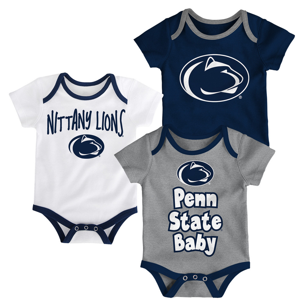 Penn State Infant Kicking & Screaming Onesie 3-Pack Nittany Lions (PSU)