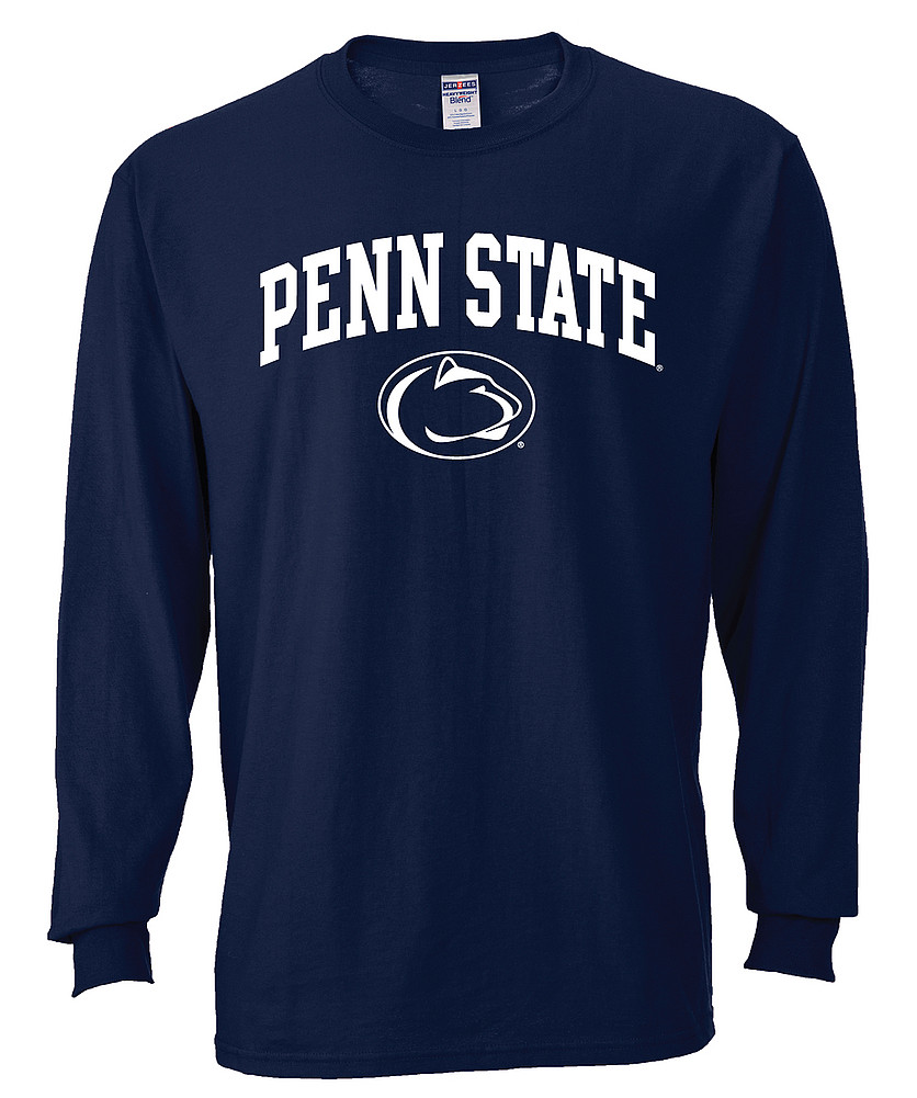 Penn State Long Sleeve Shirt Arching Over Lion Head Navy Nittany Lions ...