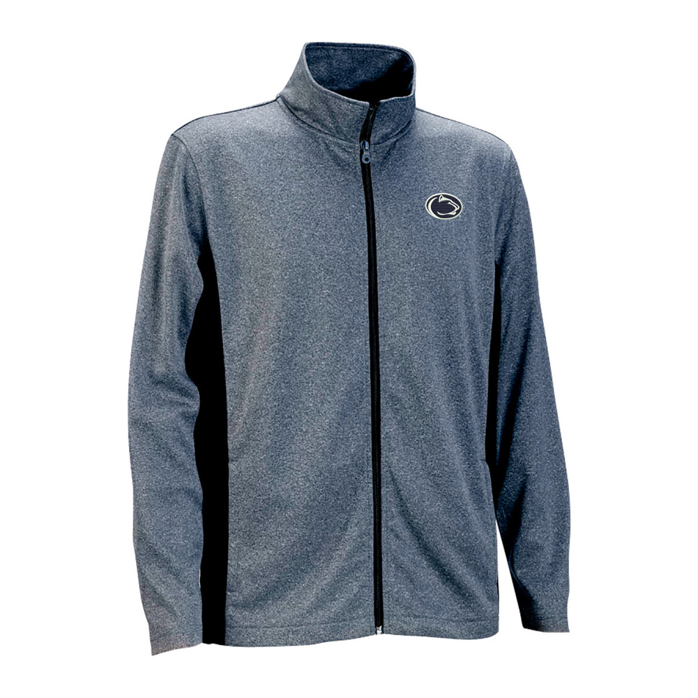 Penn State Mens Heathered Blocked Knit Performance Jacket Nittany Lions