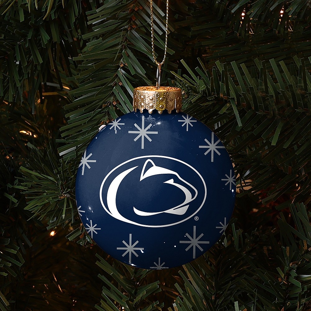 Penn State Nittany Lions Holiday Glass Ball Ornament Nittany Lions (PSU)