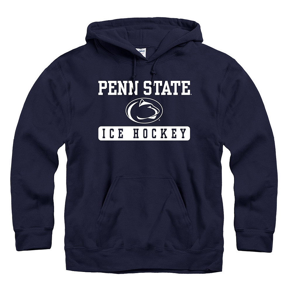 Penn State Nittany Lions Ice Hockey Bar Hooded Sweatshirt White