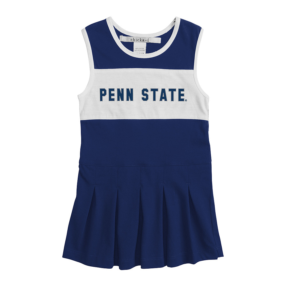Penn State Toddler Navy and White Block Cheerleader Dress Nittany Lions