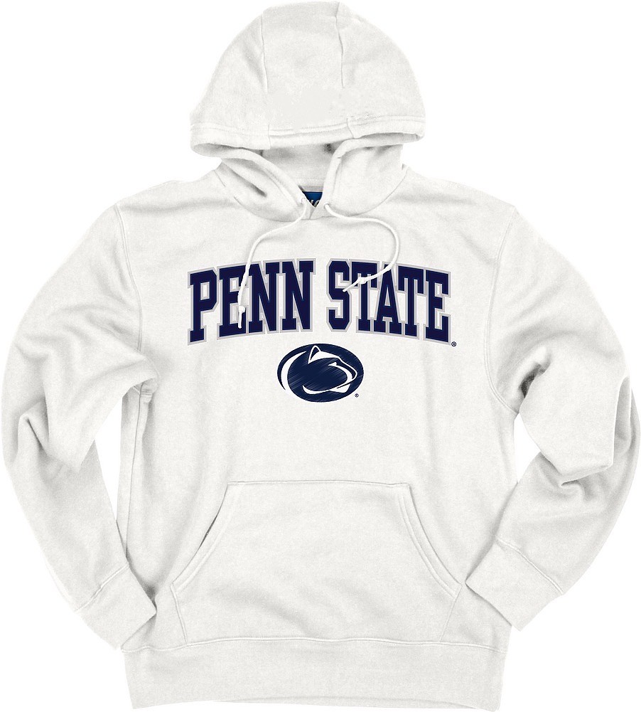 Penn State White Embroidered Hoodie Nittany Lions (PSU)