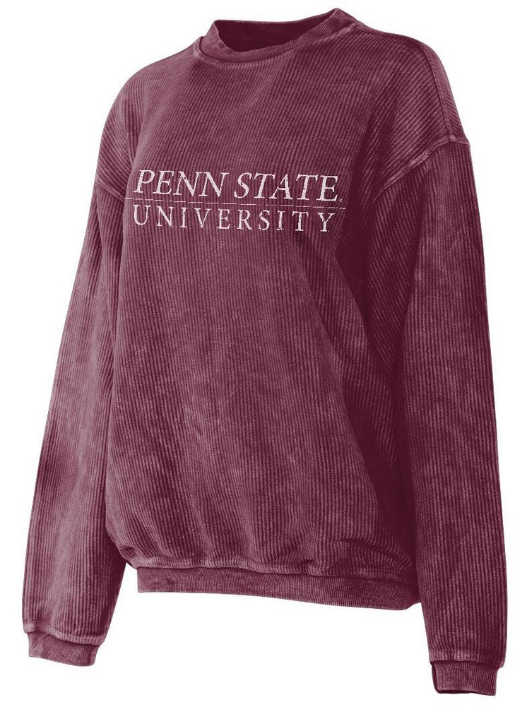 Penn State University Corded Crew Sweatshirt Maroon Nittany Lions (PSU)